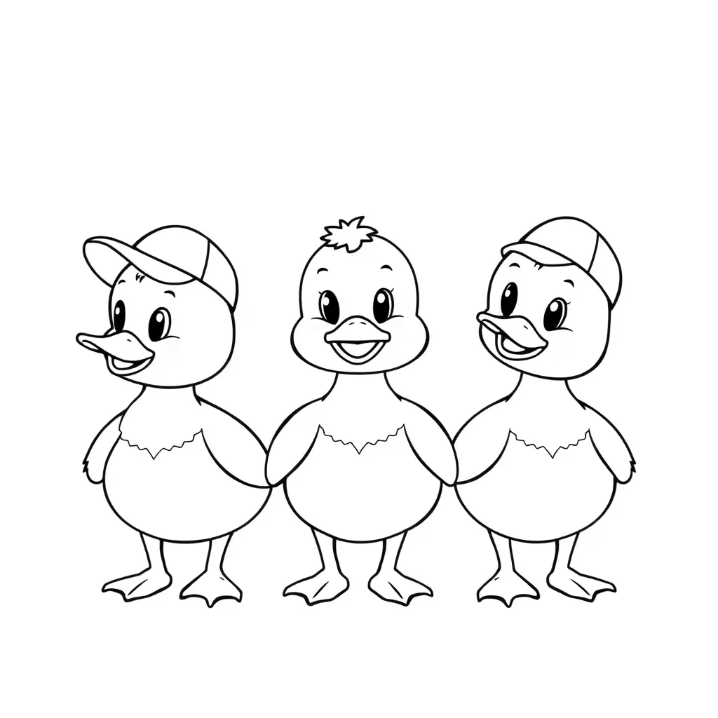 Kleurplaten Donald Duck coloring page for children