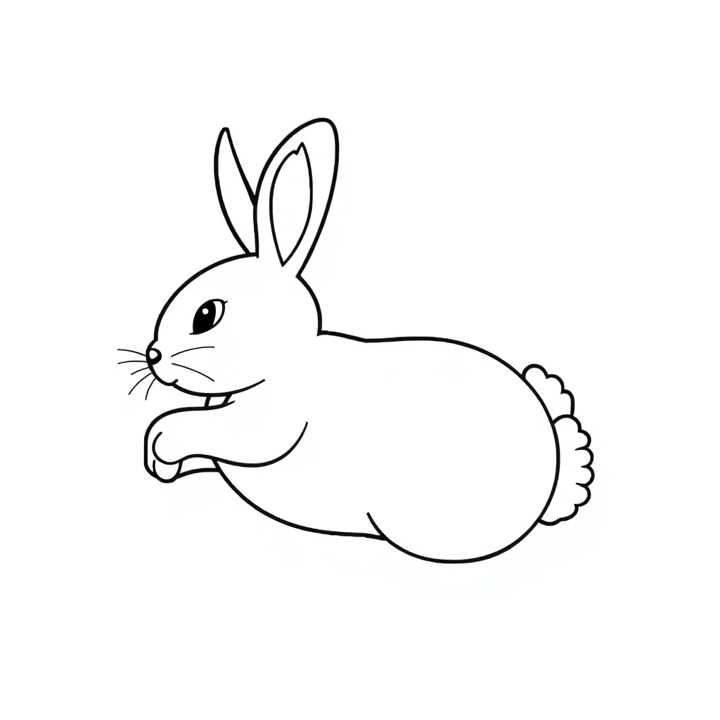 Kleurplaten Konijn coloring page for children