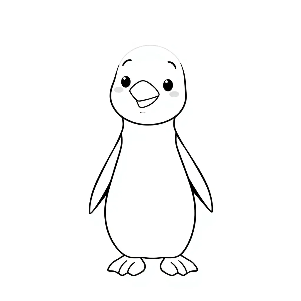 Kleurplaten Pinguins coloring page for children