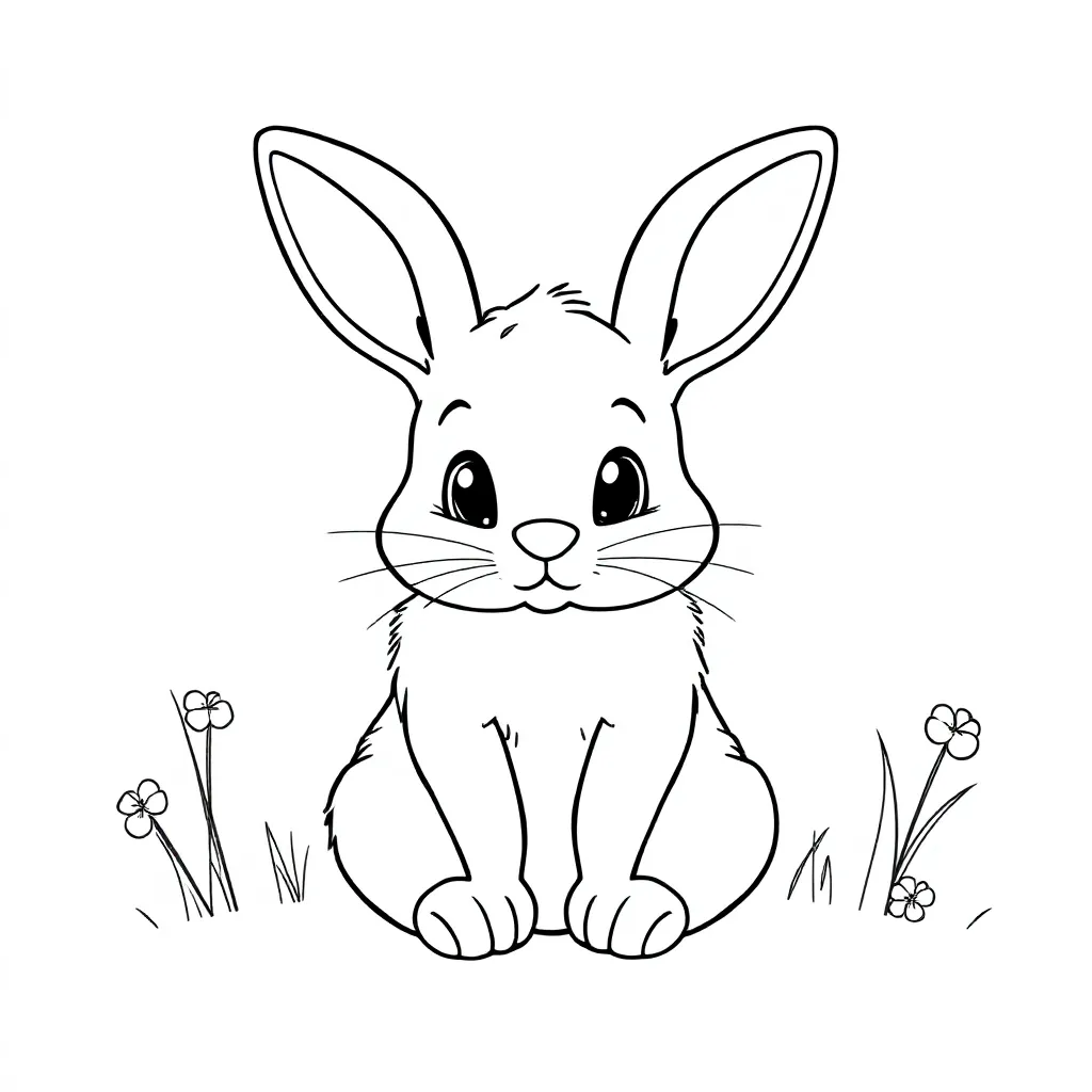 Feuille de coloriage Lapin