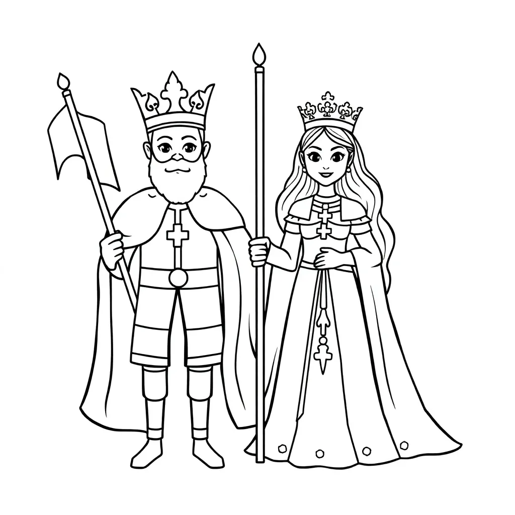 Free King's Day Orange Coloring Page for Dutch Children