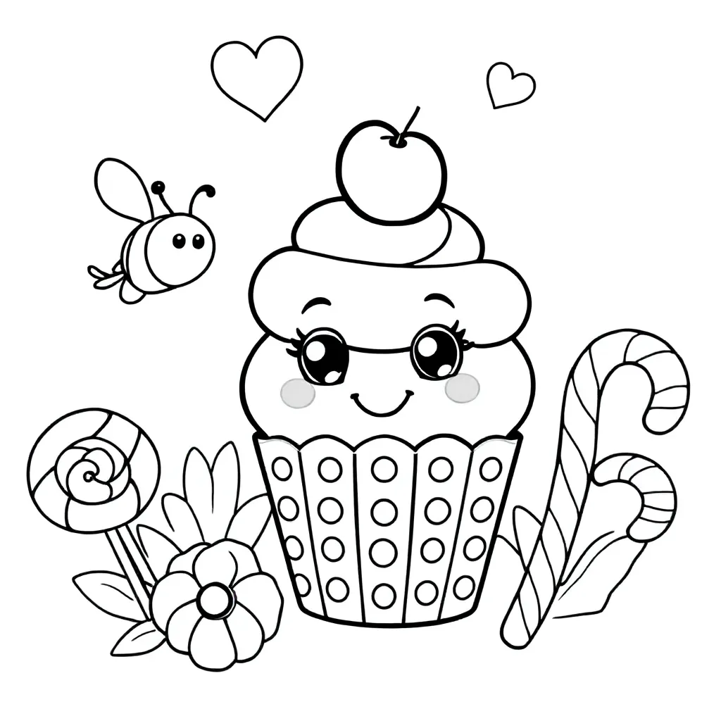 Kupkeek coloring page for children