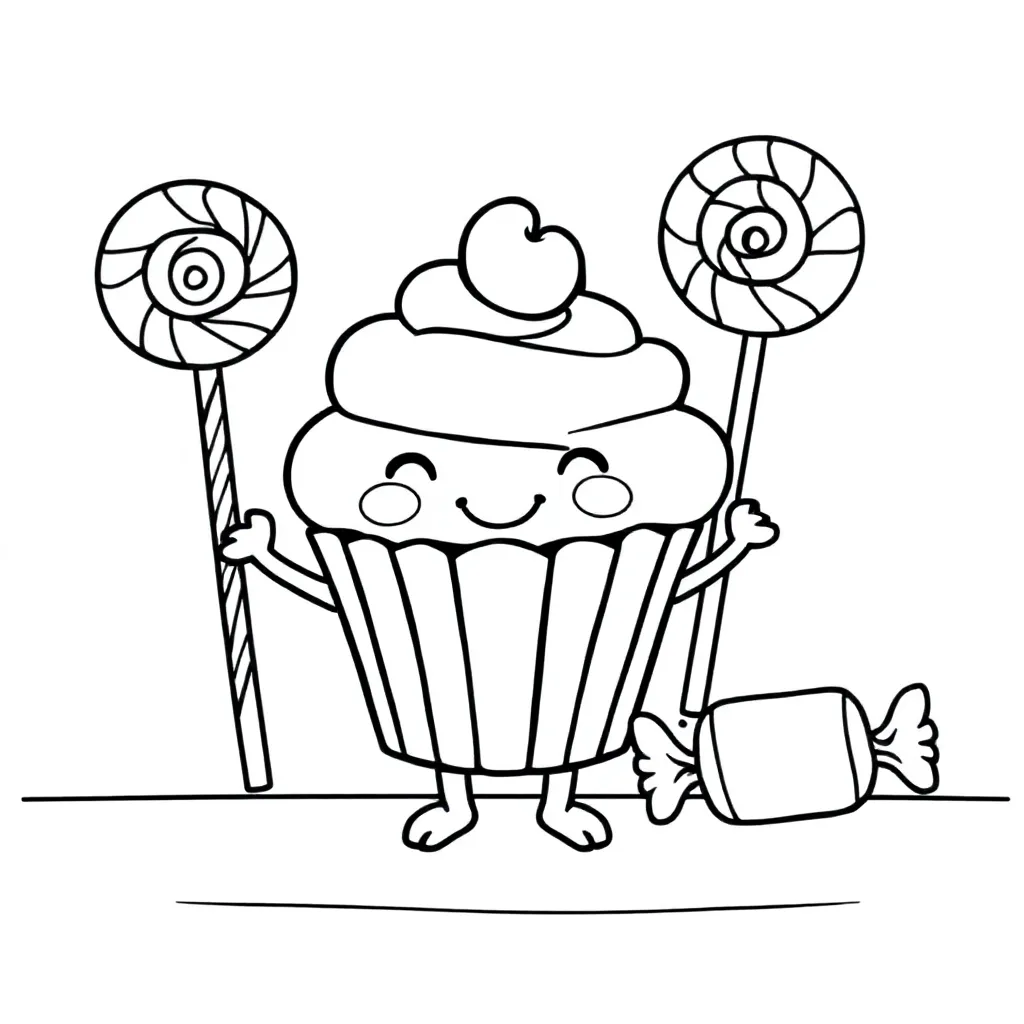 Kupkeek coloring page for children