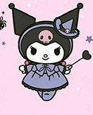 Kuromi coloring page for children