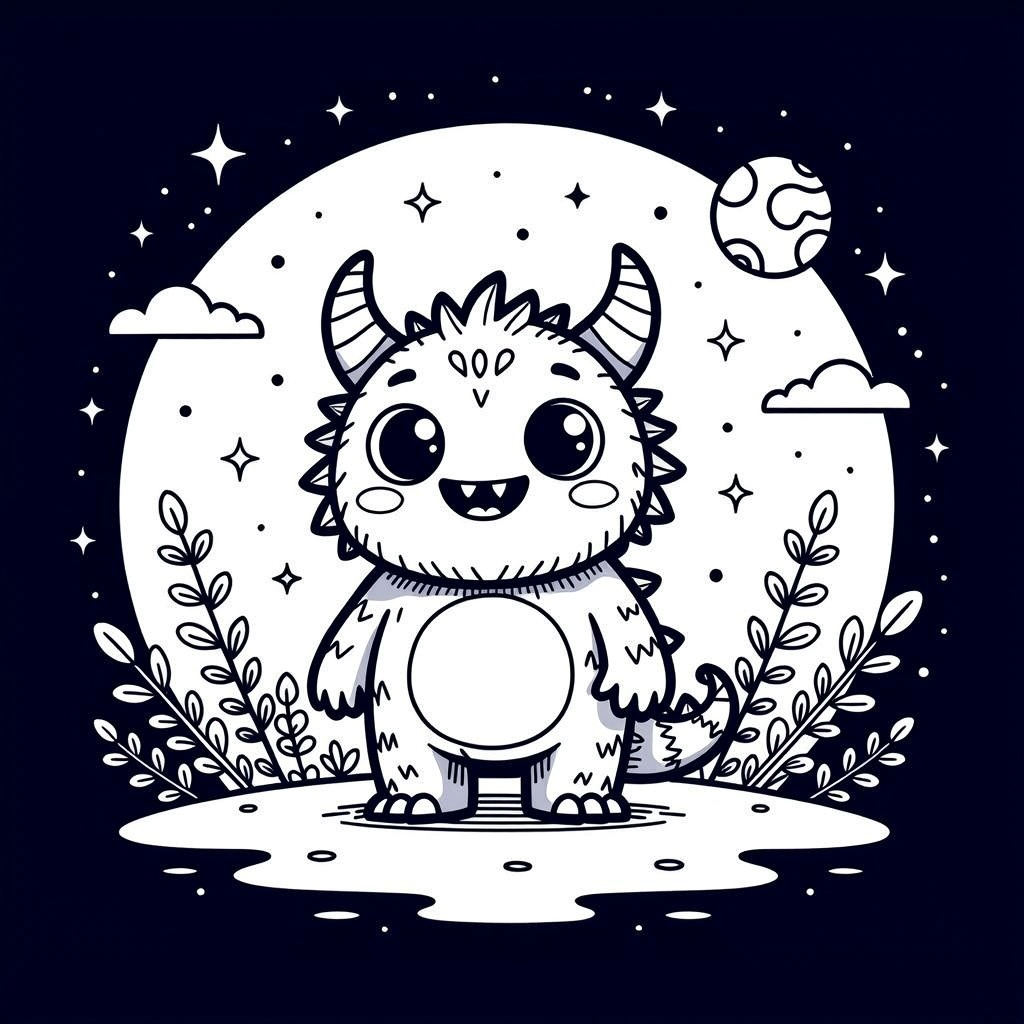 kwaij coloring page for children