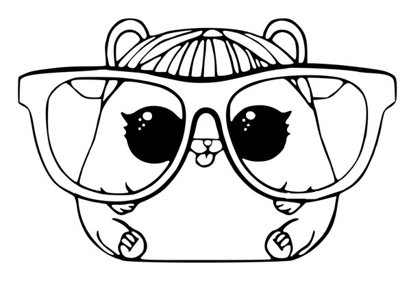 L O L Surprise Gafas Grandes coloring page for children