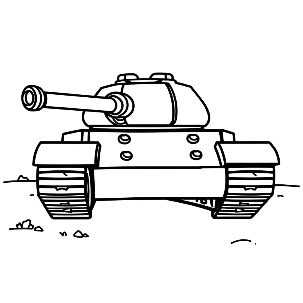 Leger Militair Voertuig Soldaat Oorlog coloring page for children