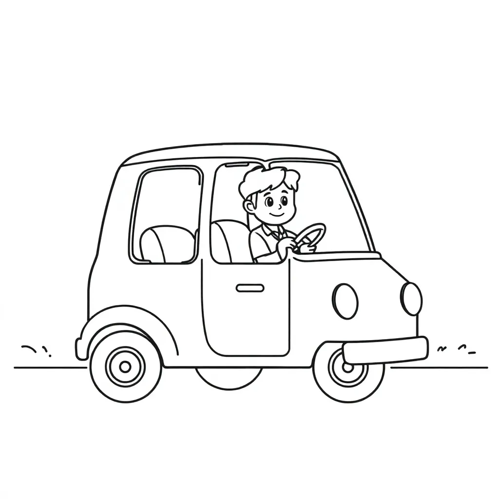 Lego City Voertuig Avontuur Cartoon Creatief coloring page for children