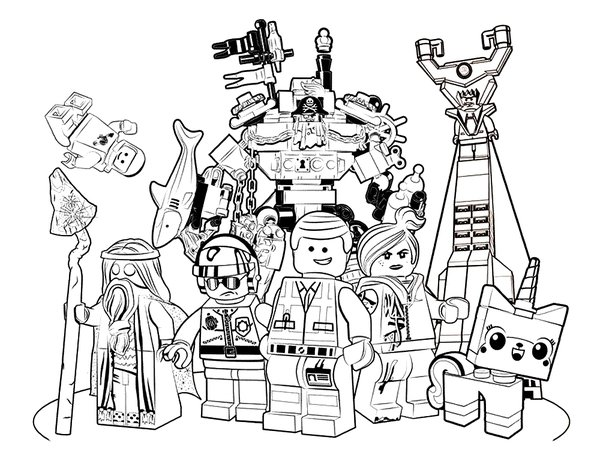 Lego La Pelicula coloring page for children
