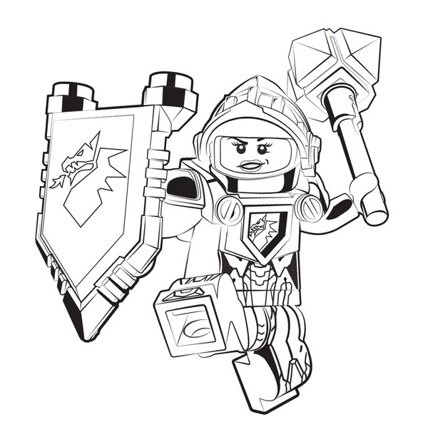 Malvorlage Lego Nexo Knights Macy
