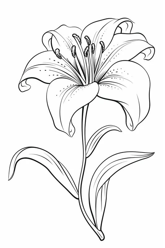 Leliebloem coloring page for children