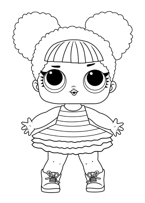 Lol Queen Bee coloring page for children