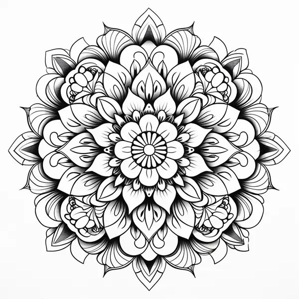Mandala 27 coloring page for children