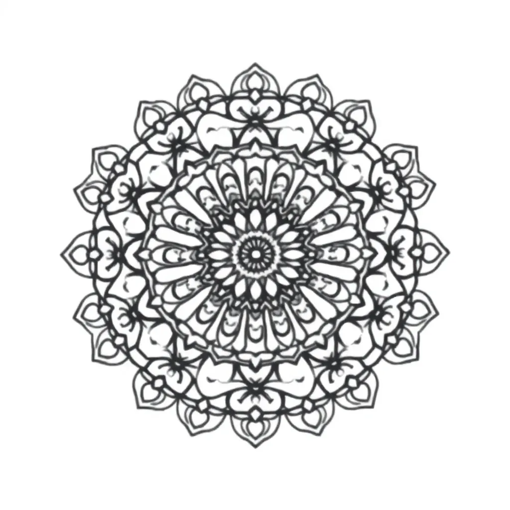 Mandala Geometrisch Meditatief Ontspannend Creatief coloring page for children
