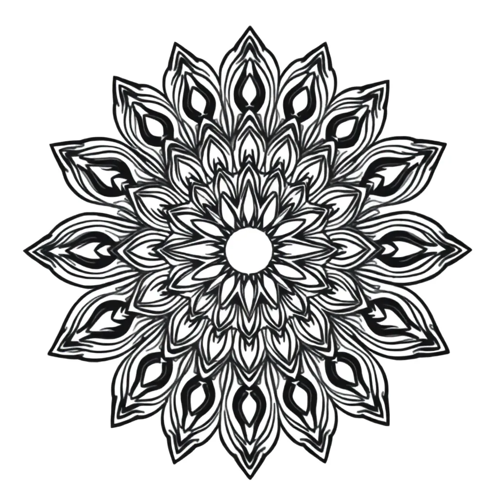 Mandala Kunst Ontspanning Creativiteit Geometrisch coloring page for children