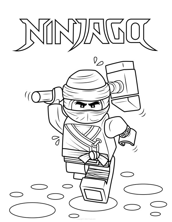 Marteau Ninjago coloring page for children