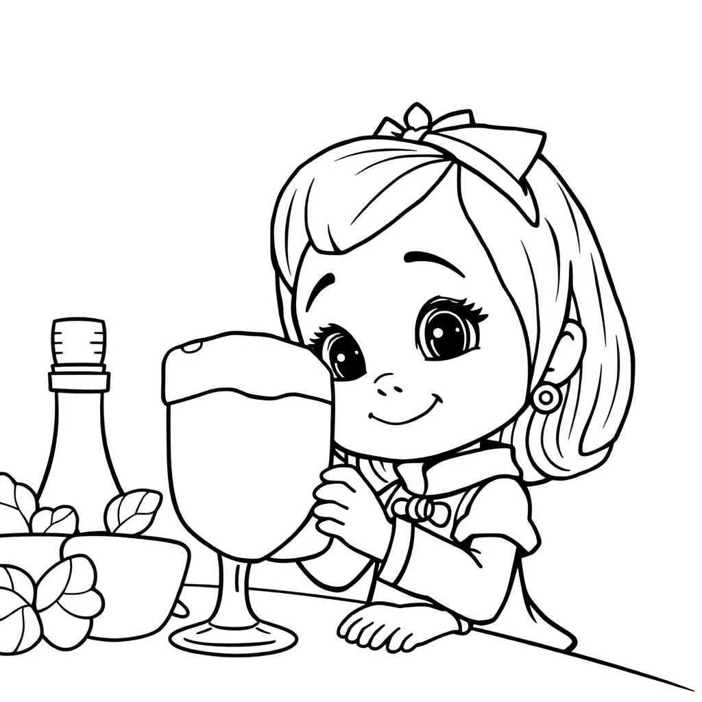 Masha Beer Cartoon Kindertekening Creatief coloring page for children