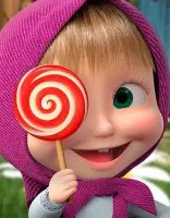 Malvorlage Masha und Micke