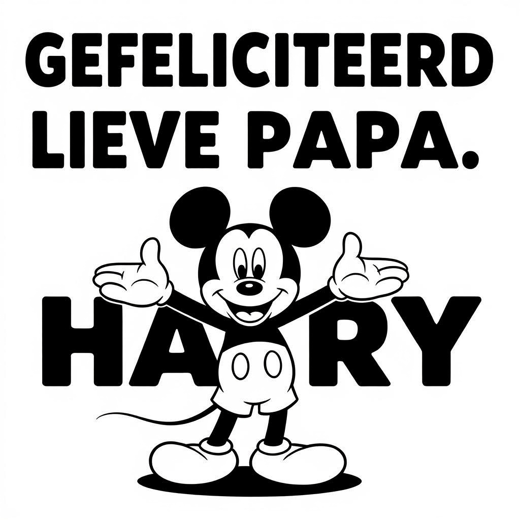 Mickey mouse coloring page for children