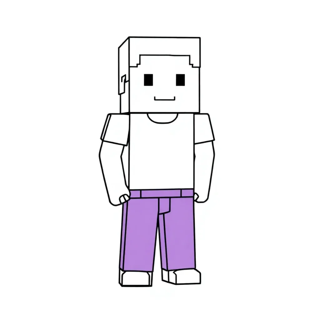 Feuille de coloriage Minecraft gratuite pour enfants