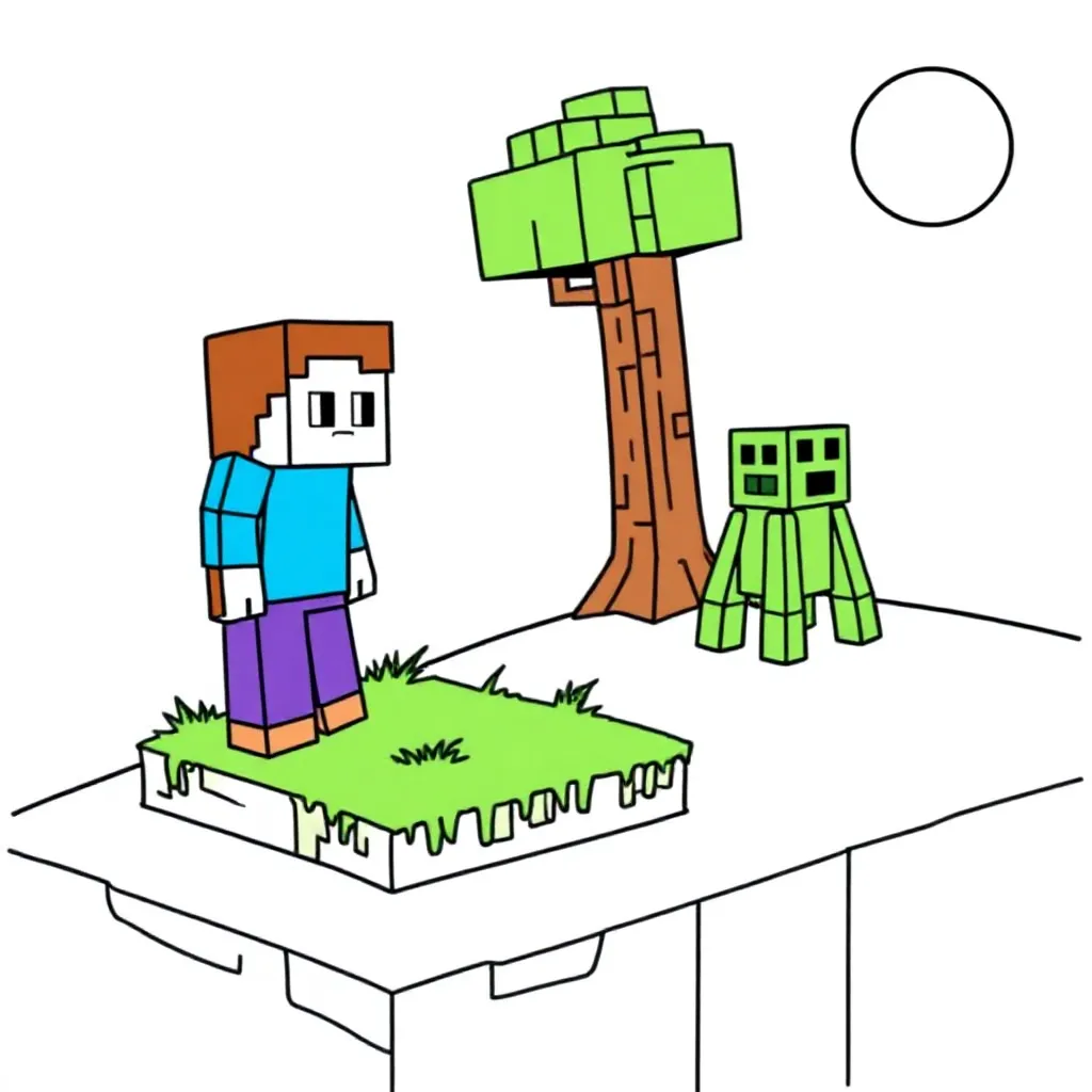 Craft kleurplaten voorbeeld