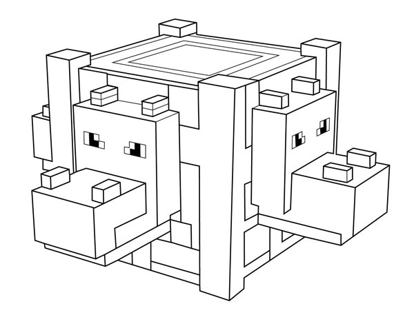 Malvorlage Minecraft Drache