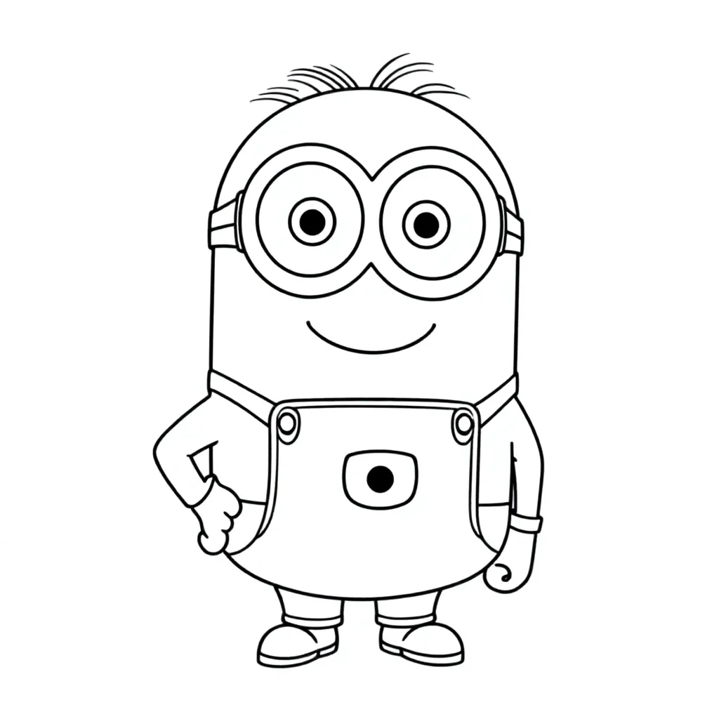 Minion kleurplaten voorbeeld