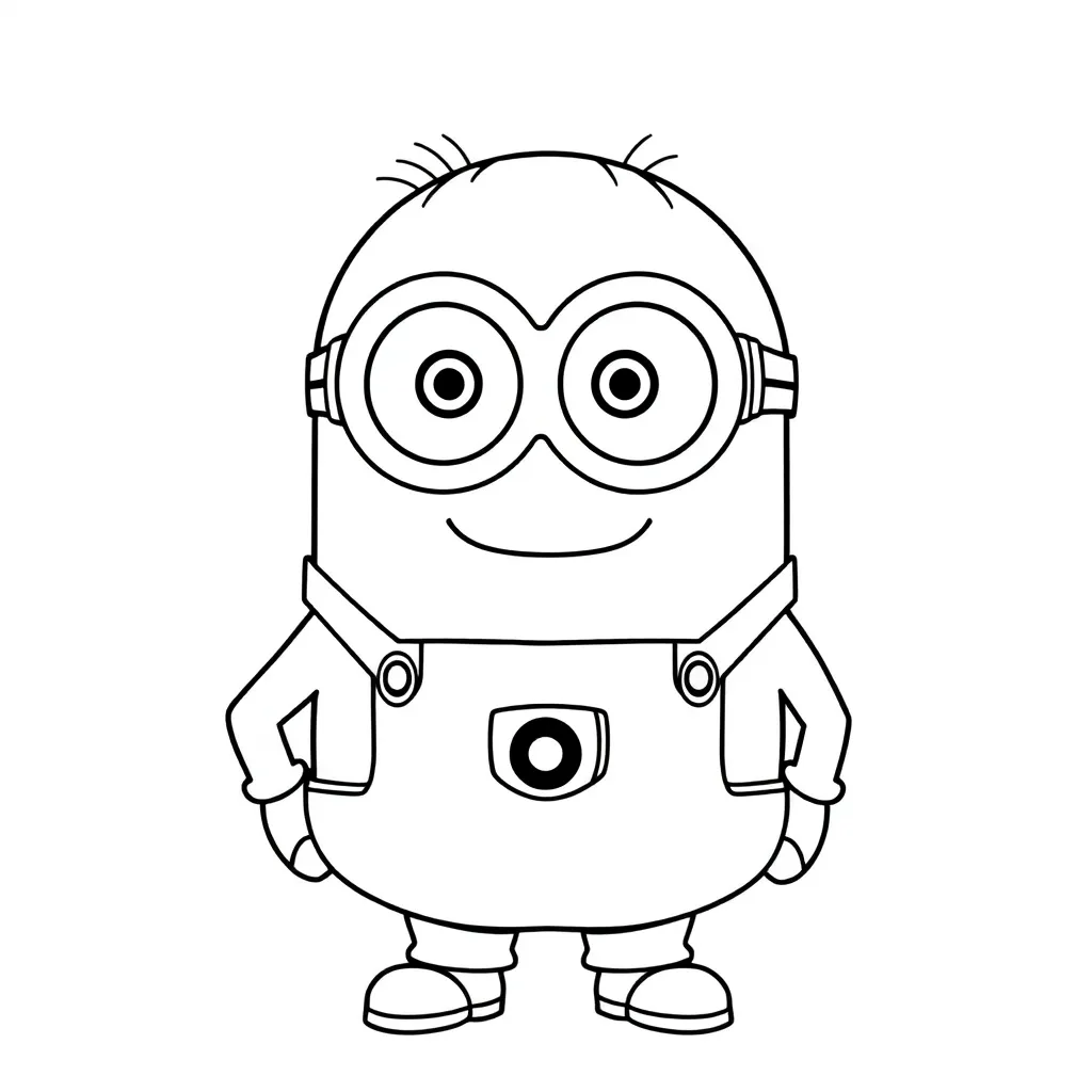 Minions Cartoon Grappig Kinderen Tekenen coloring page for children