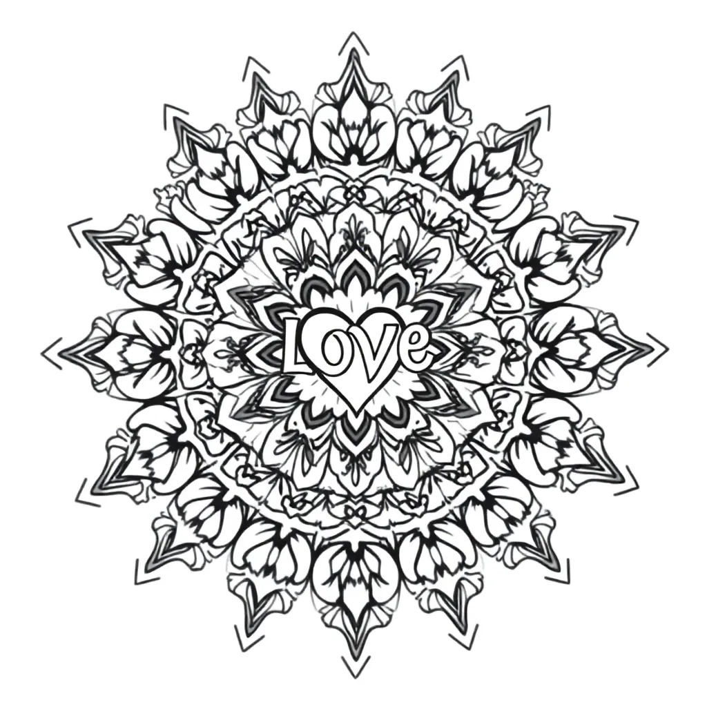 Moederdag Creatief Kinderen Cadeau Liefde coloring page for children