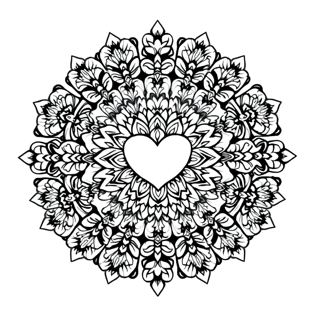 Moederdag Liefde Creatief Kinderen Cadeau coloring page for children