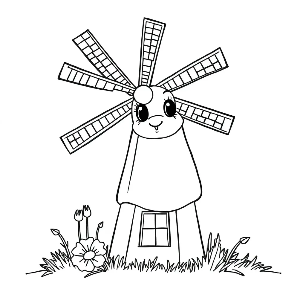 Moederdag Liefde Hart Cadeau Bloemen coloring page for children