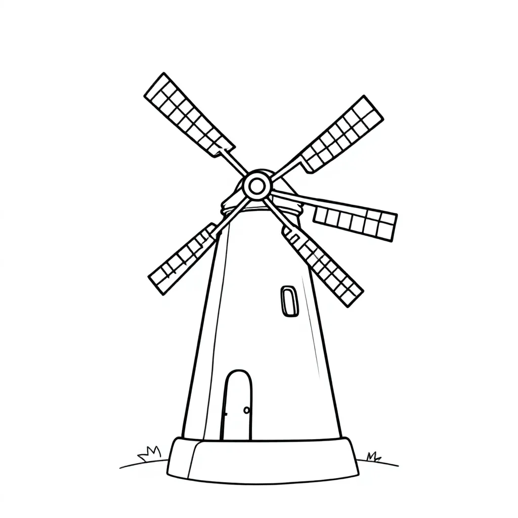 molen coloring page for children