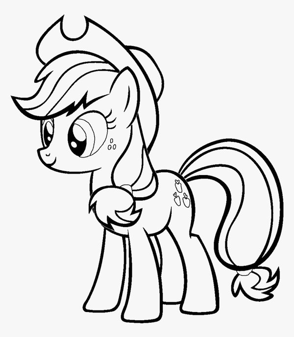 My Little Pony Applejack coloring page for children