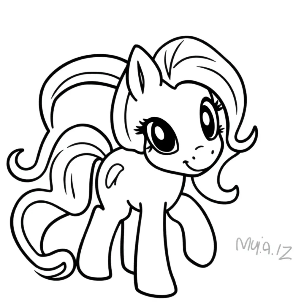 My Little Pony Cartoon Fantasie Creatief Kindvriendelijk coloring page for children