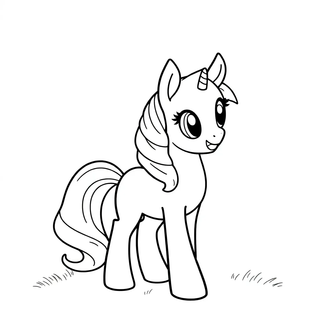My Little Pony Cartoon Fantasie Magisch Kleurrijk coloring page for children