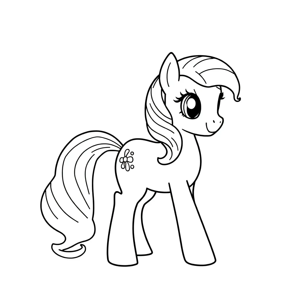 My Little Pony Fantasie Magisch Kindvriendelijk Tekenen coloring page for children