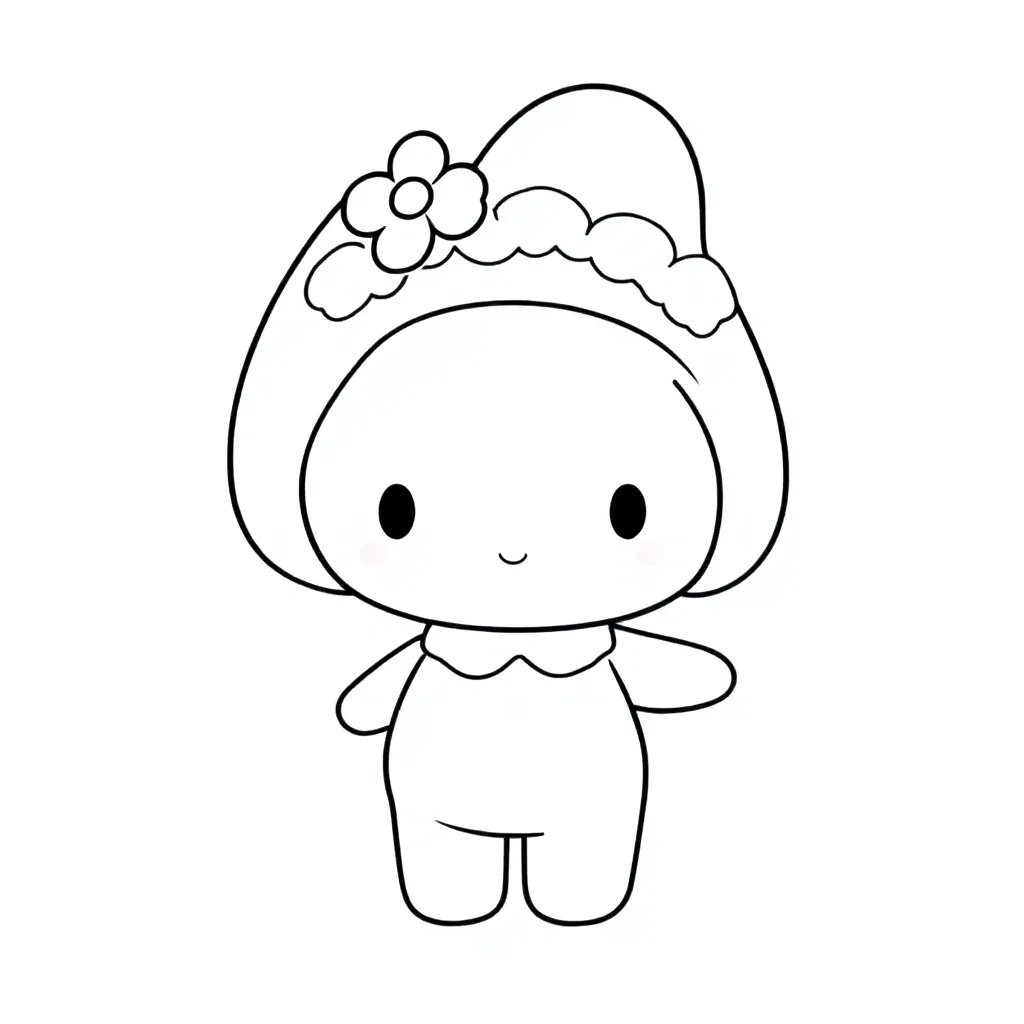 My Melody coloring page for children