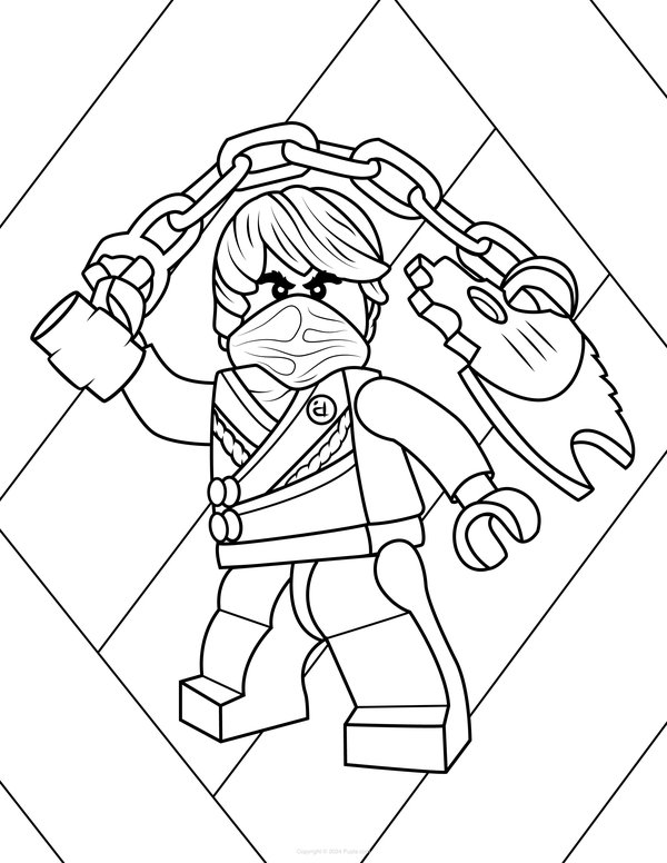 Ninjago Kettenwaffe coloring page for children