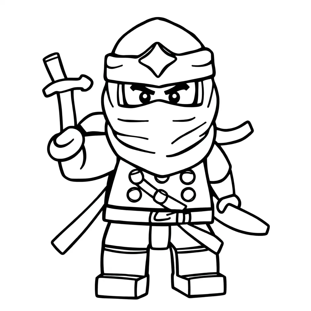 Ninjago Ninja Avontuur Actie Spel coloring page for children