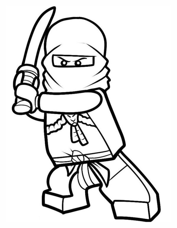 Ninjago Zwaard coloring page for children