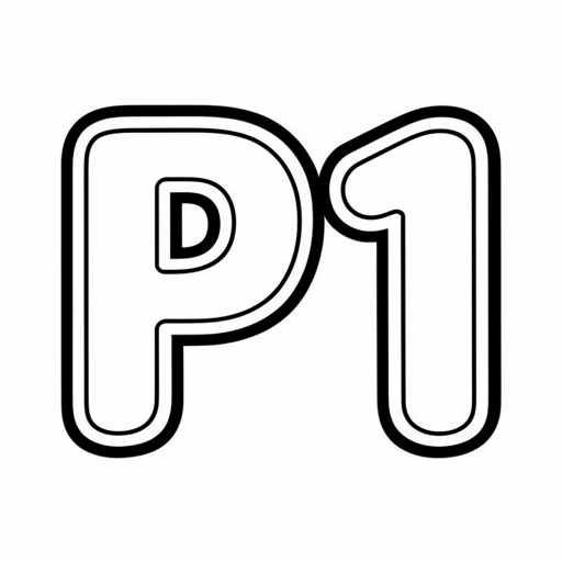 P1 kleurplaat voor kinderen