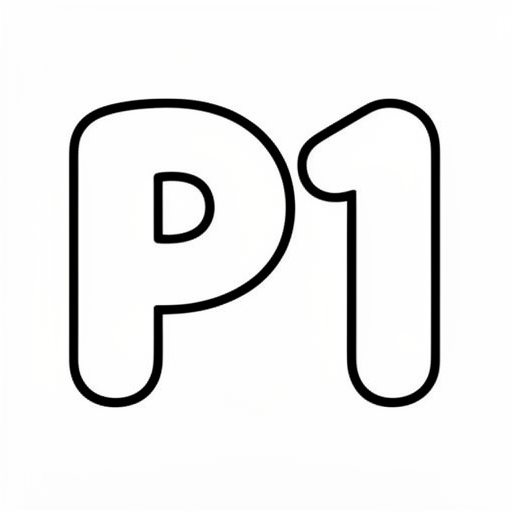P1 kleurplaat voor kinderen