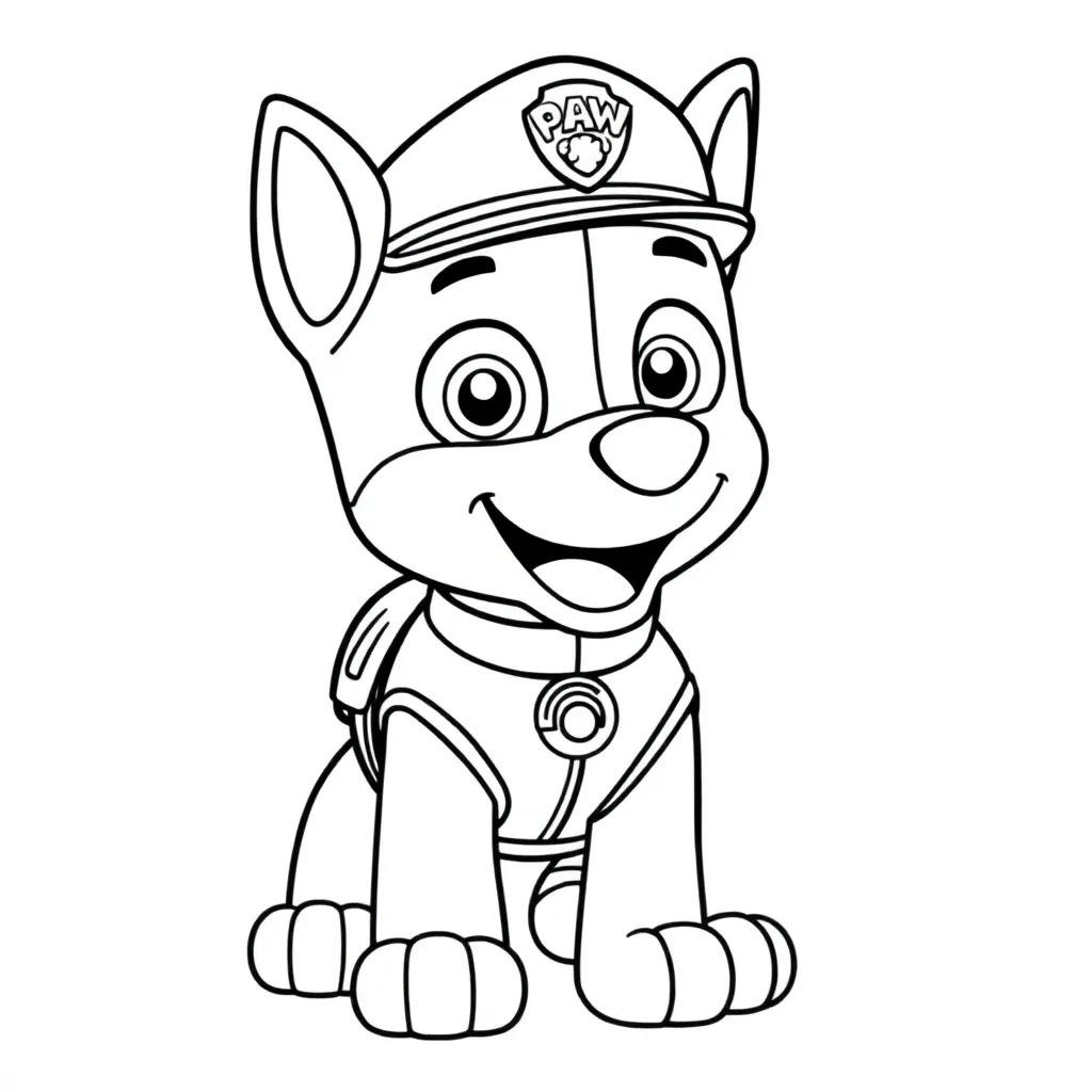 Paw Patrol Helden Avontuur Redding Kindvriendelijk coloring page for children