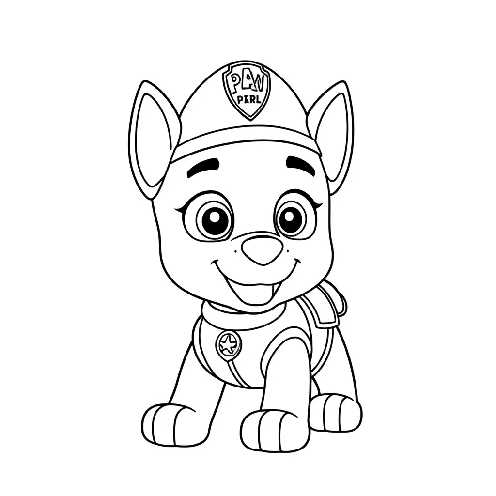 Paw Patrol Helden Avontuur Redding Kindvriendelijk coloring page for children