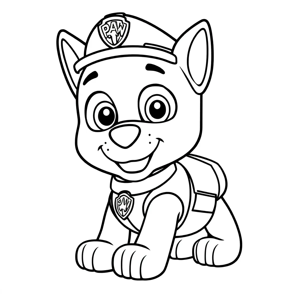 Paw Patrol Helden Avontuur Redding Kindvriendelijk coloring page for children