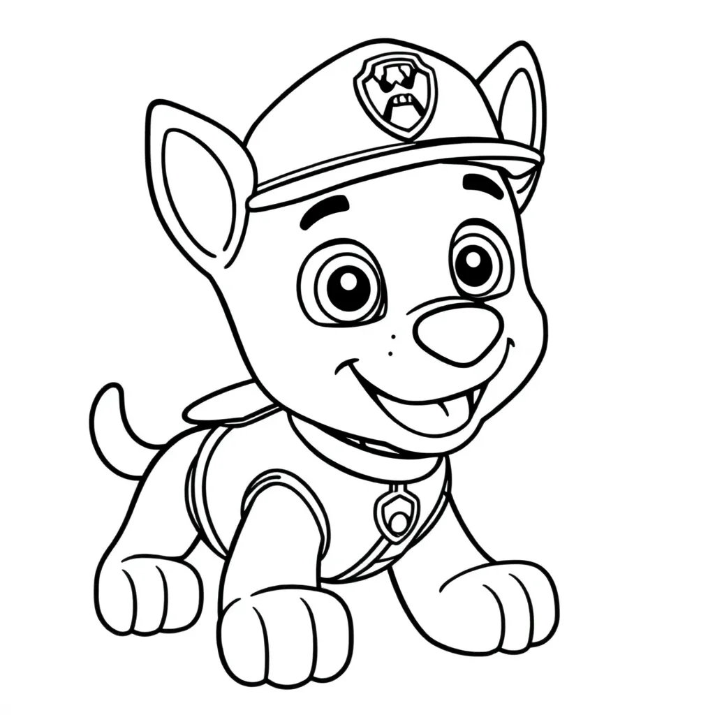 Feuille de coloriage gratuite Paw Patrol Aventures canines Sauvetage dessin animé coloriage