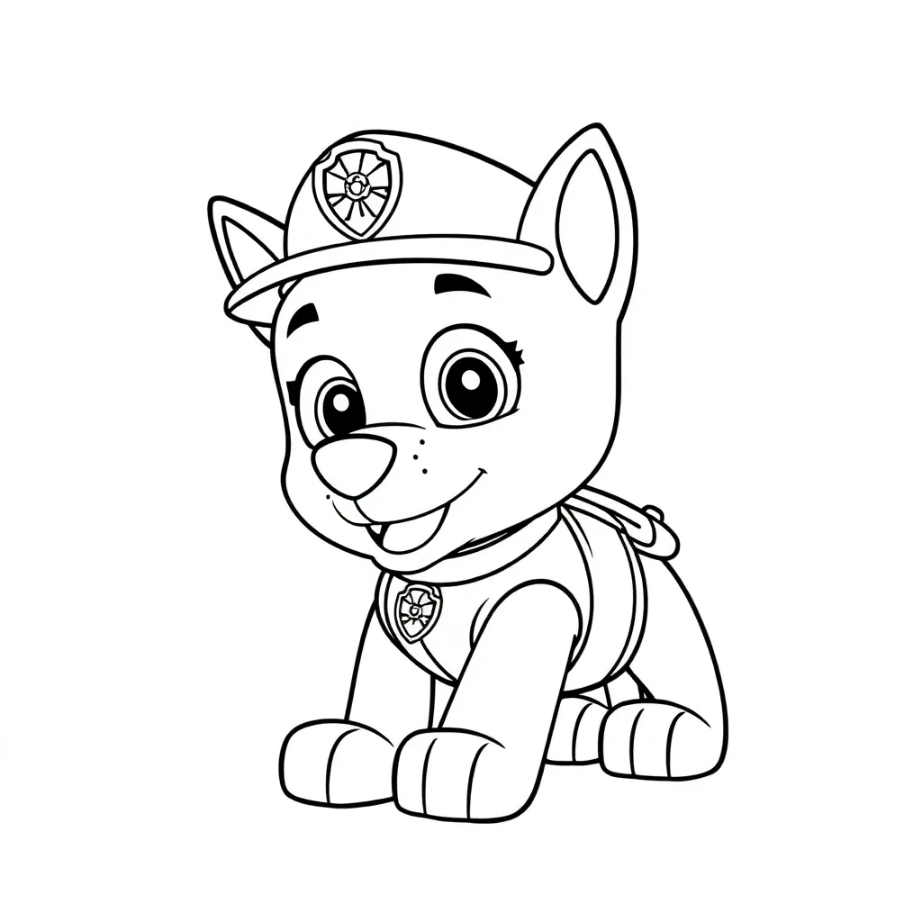 Paw Patrol Honden Avontuur Redding Cartoon coloring page for children