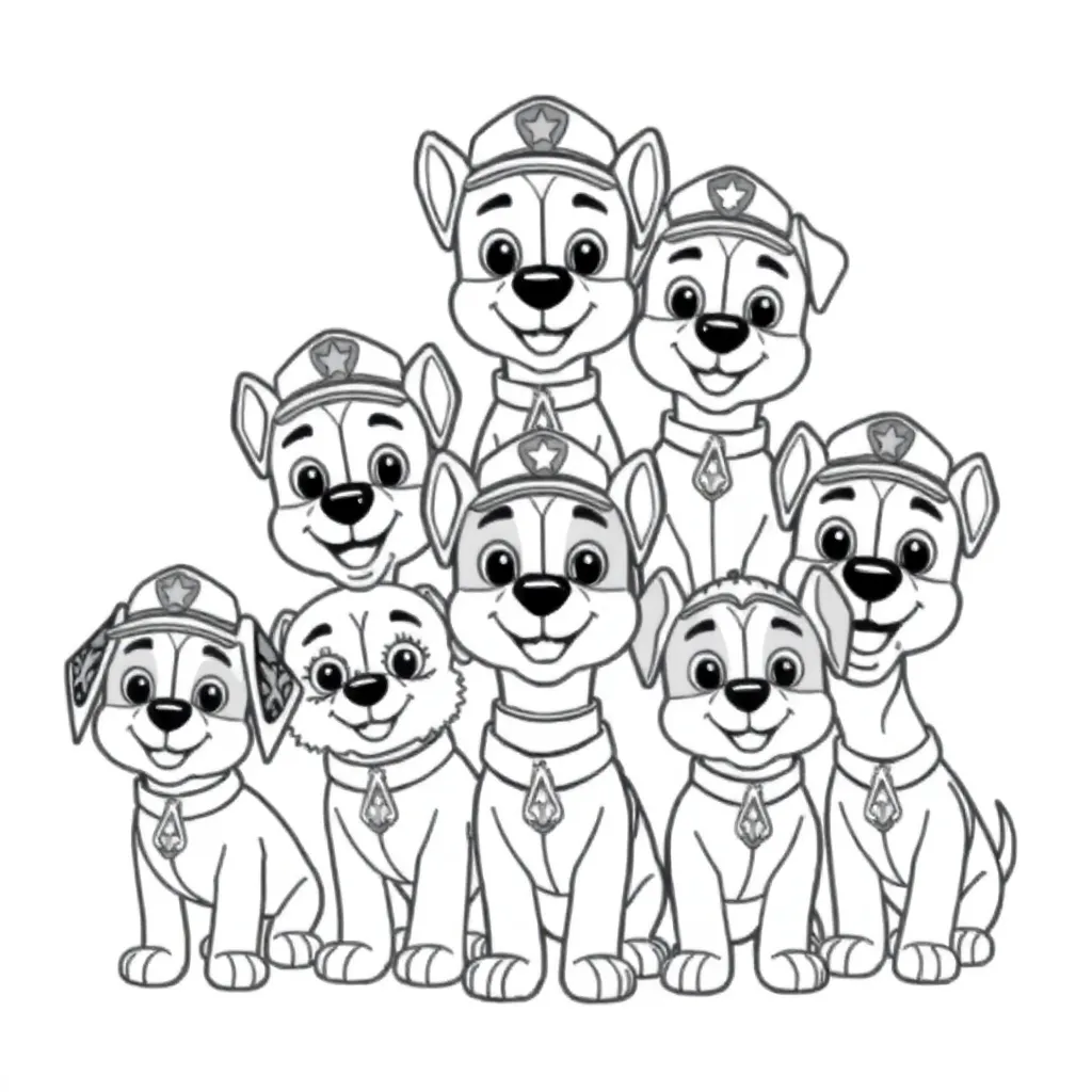 Feuille de coloriage gratuite Paw Patrol coloriages Feuille de coloriage pour enfants