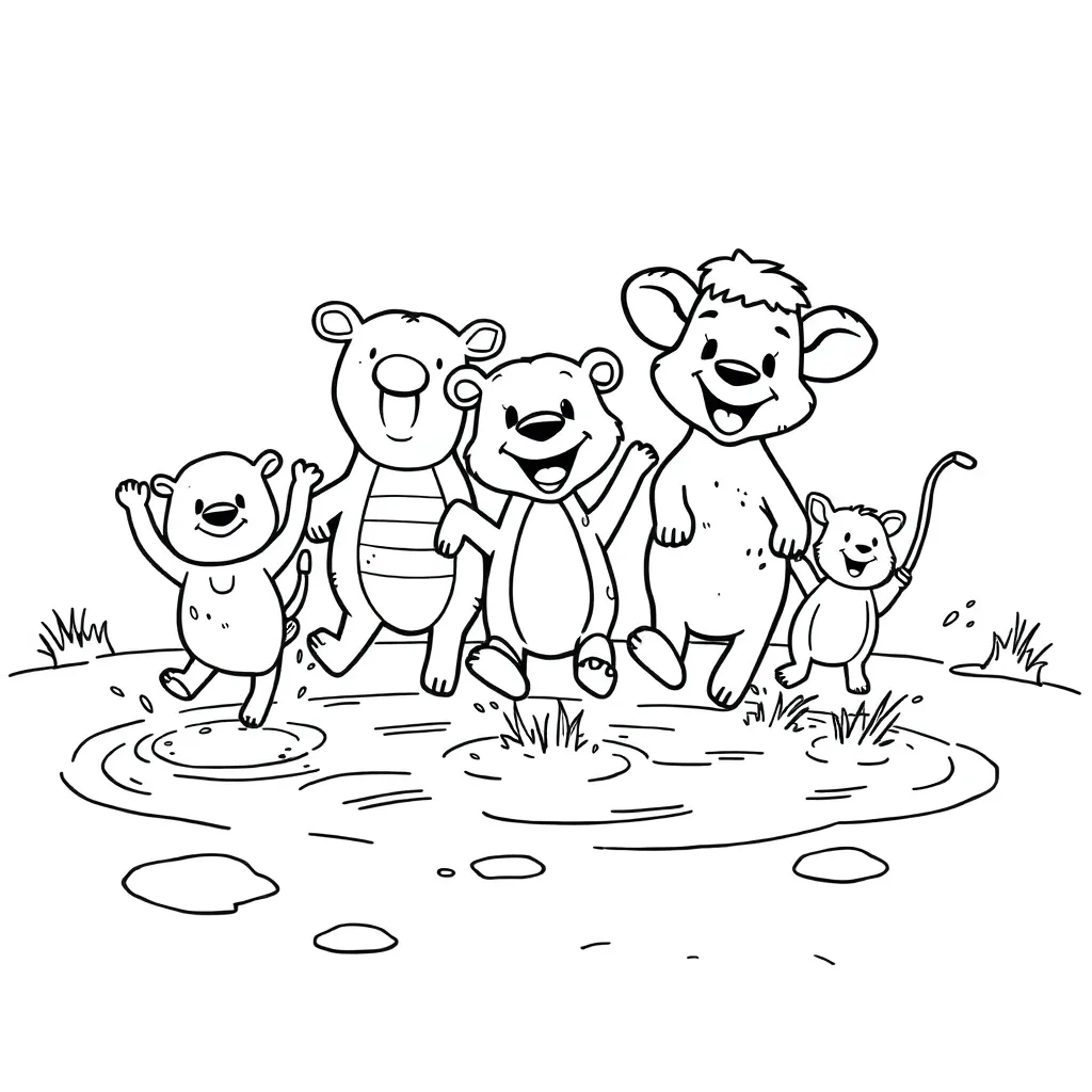 Peppa Pig Familie Modder Cartoon coloring page for children