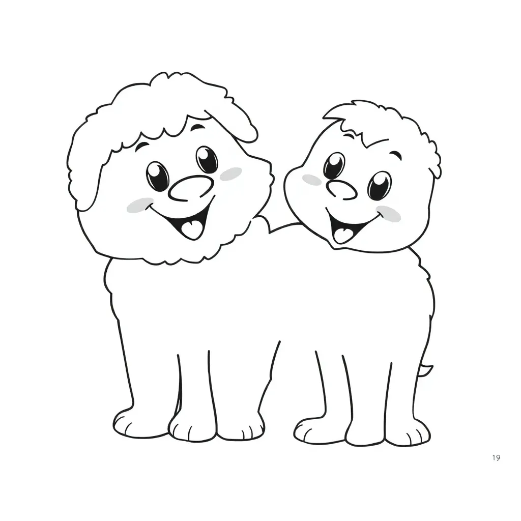 Peuters Kinderen Tekenen Vrolijk Creatief coloring page for children